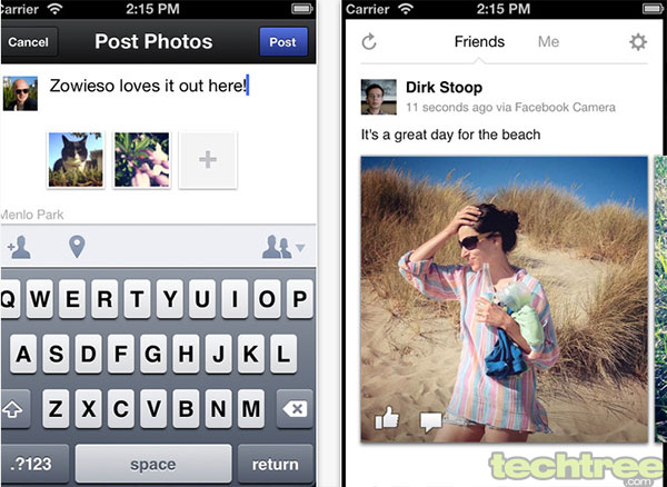 Facebook Introduces Camera App For The iPhone
