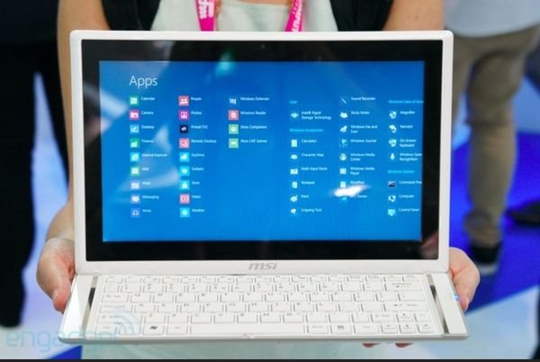 MSI Slider S20 Windows 8 Ultrabook hands-on (video) -- Engadget