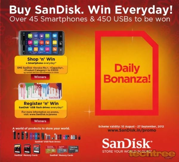SanDisk Announces Festival Contest With Over 45 Phones Up For Grabs