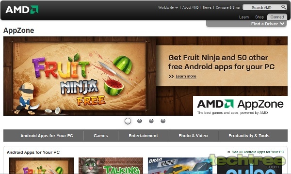 Enjoy Popular Android Apps On Your PC Through AMD's AppZone Website