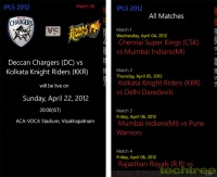 IPL5 2012 for Windows Phone devices. Best IPL Apps For Mobile Phones