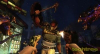 Hmmm... dual guns vs a freakin' pick axe. I wonder who'll win. Review: The Darkness II (PC)