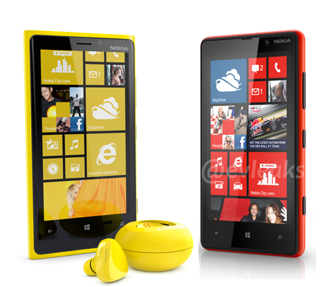 Twitter / evleaks: Nokia Lumia 920 and Lumia 820...