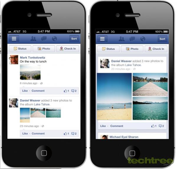 Facebook Mobile Makes Images 3x Larger