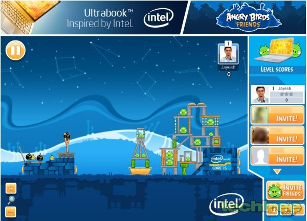 "Angry Birds in Ultrabook Adventure" Launched On Facebook In Collaboration With Intel