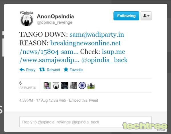 Anonymous Takes Down Samajwadi Party's Website For Demanding Ban On Social Networking