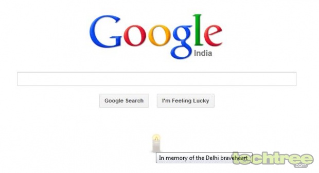 Google India Lights A Candle For Delhi Rape Victim On Its Homepage