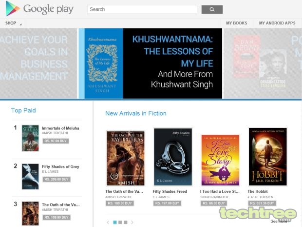 Ebooks Now Available On Google India Play Store