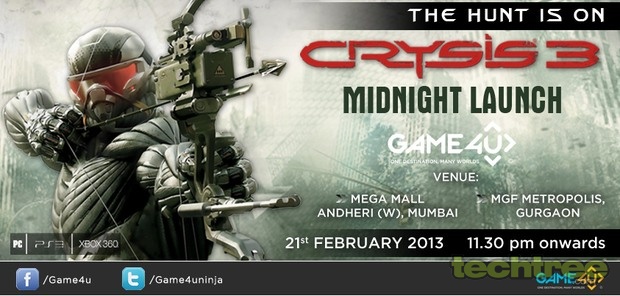 Crysis 3 Midnight Launch On 21st February By Game4u