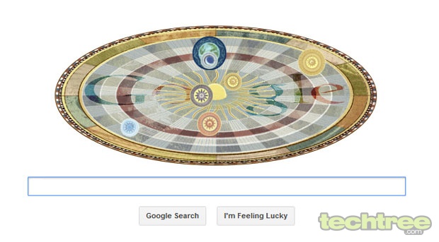 Google Celebrates Copernicus' 540th Birthday With An Animated Heliocentric Model Doodle