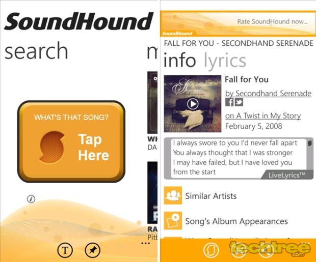 Download: SoundHound (Windows Phone, iOS, Android)
