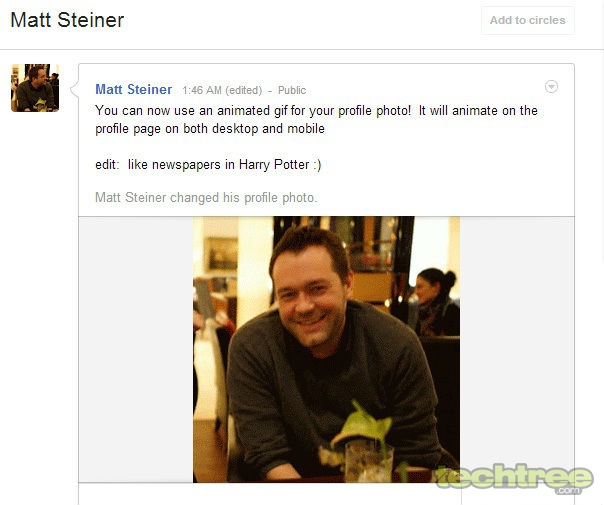 Want To Make Your Google+ Profile Photo More Appealing: Google+ Now Supports Animated Gifs
