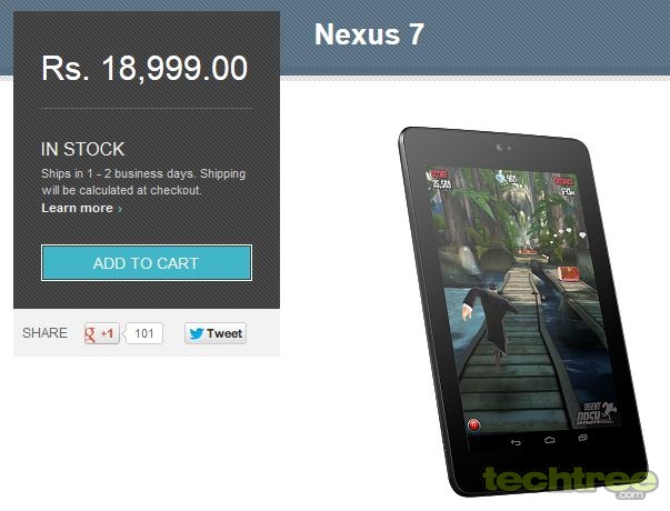 Google Nexus 7 32 GB Launched For Rs 19,000