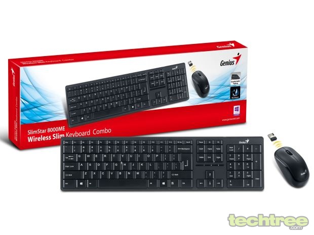 Genius SlimStar 8000ME Keyboard Mouse Combo Launched For Rs 1100