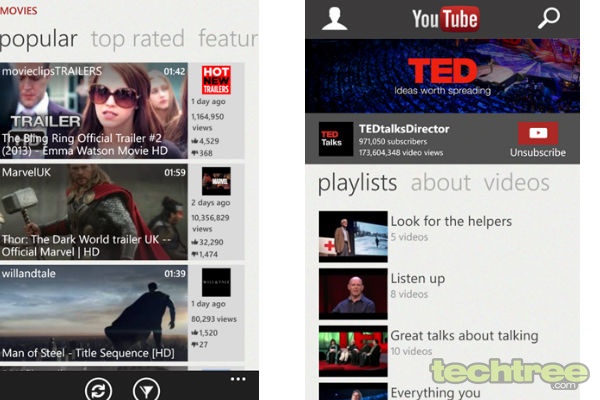 Microsoft Brings Out Revamped YouTube App For Windows Phone 8