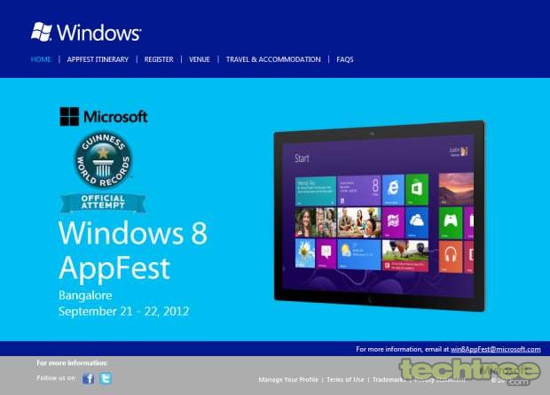 Microsoft India Aims To Create Guinness World Record At Window8 AppFest