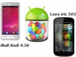 Android 4.1 Updates Available For iBall Andi 4.5h And Lava Iris 501