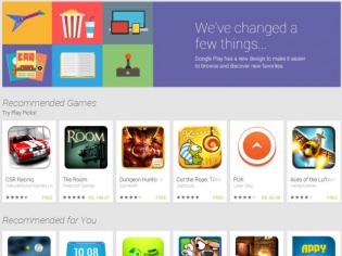 google play store website gets new look