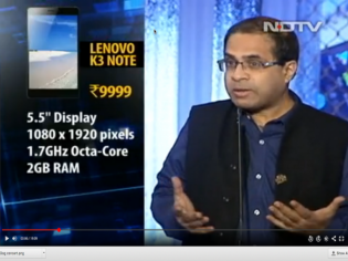 Lenovo K3 Note Tops NDTV Shootout